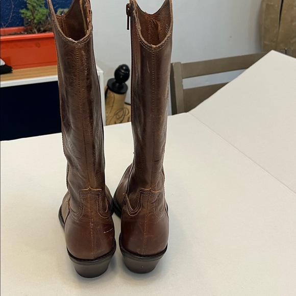 MATISSE BROWN LEATHER WESTERN EMBOSSED COWGIRL BOOTS SIZE 10 - Picture 7 of 16